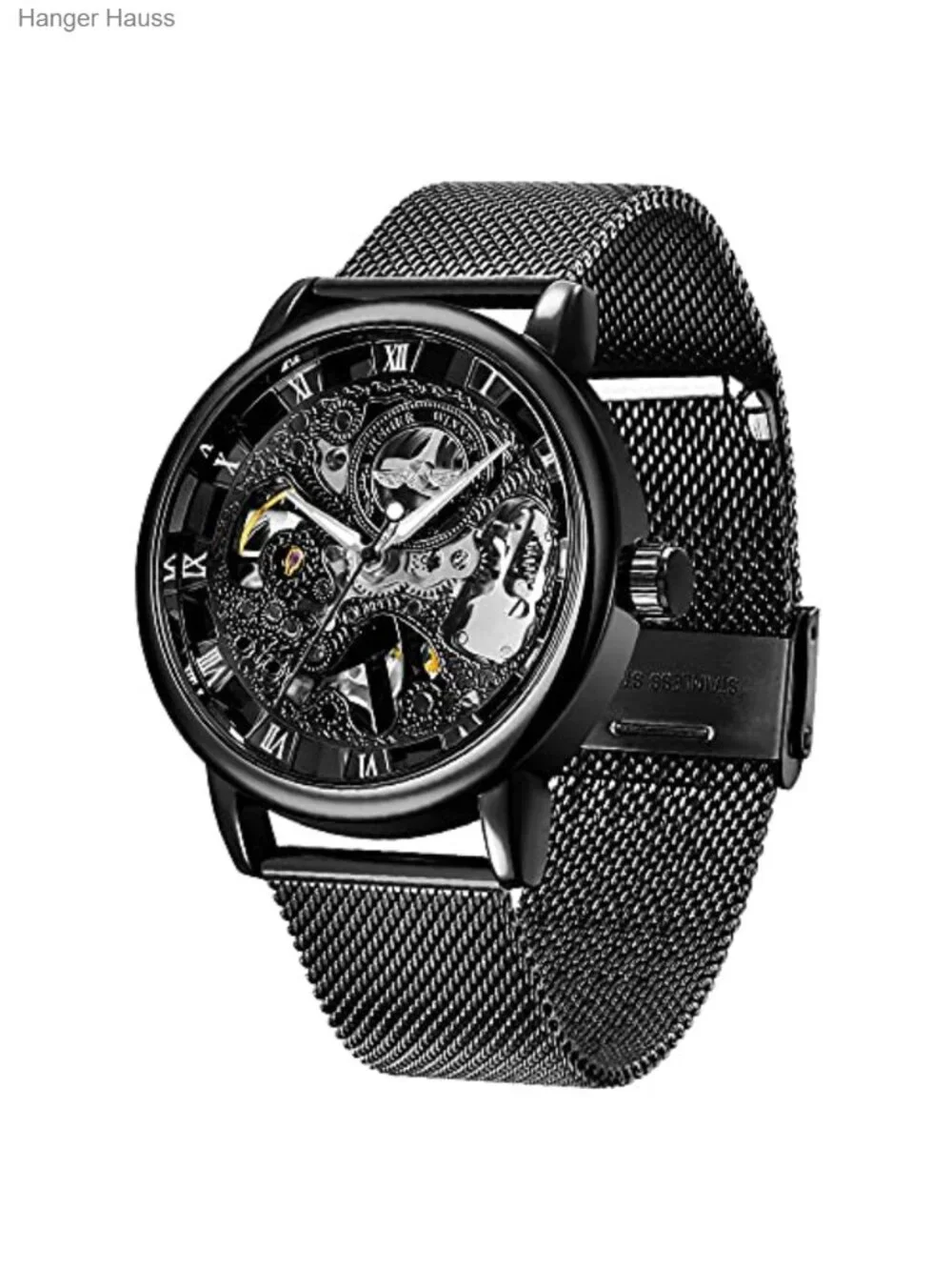 Men's Mechanical Skeleton Watch, Fashion Sports Business Casual Waterproof